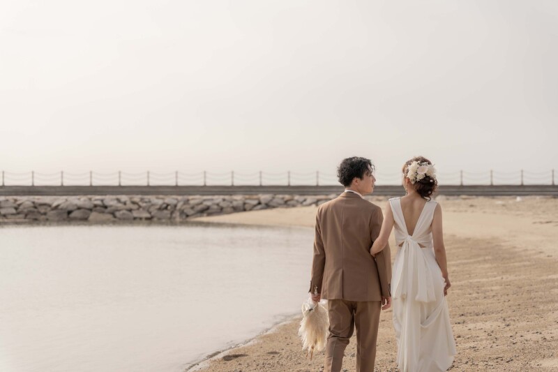 サンセットビーチで旅の締めくくり