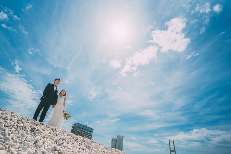 海だけではなく青空とも！