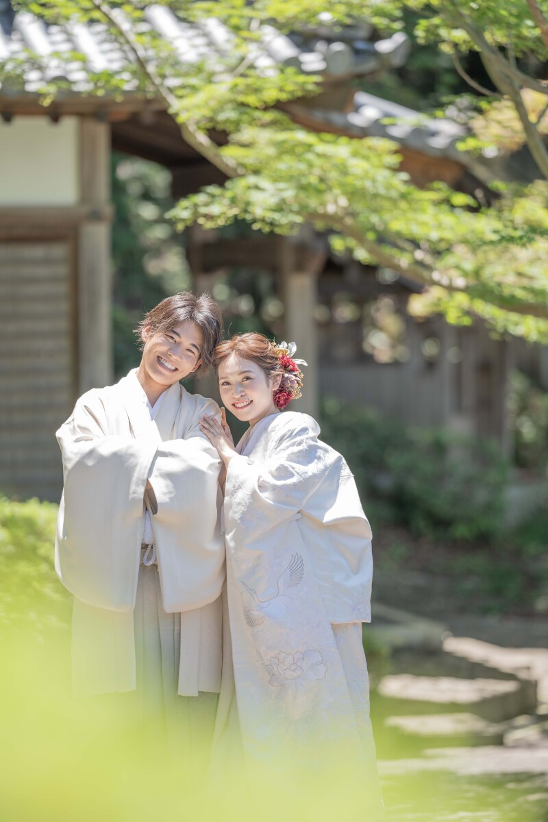 白紋付✖️白無垢