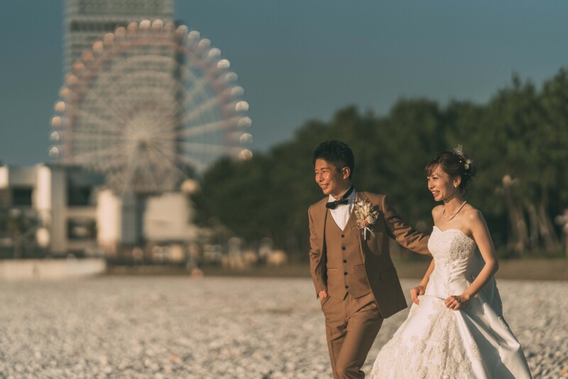 スタジオ近隣のマーブルビーチへ