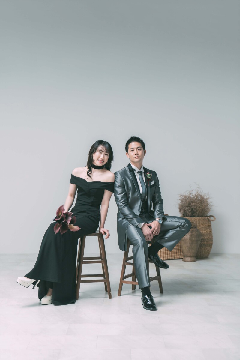 ブラックドレスに着替えて洋装撮影✳︎