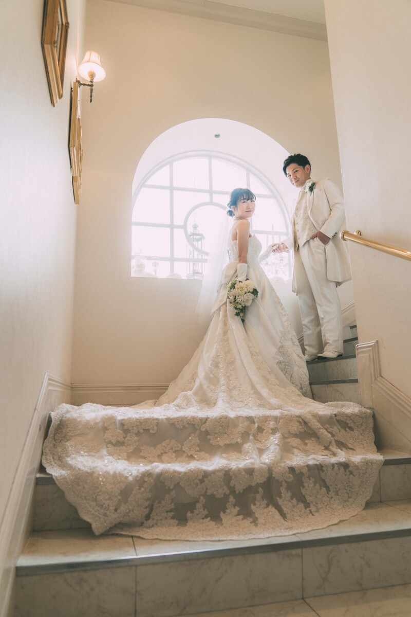 館内の階段でも