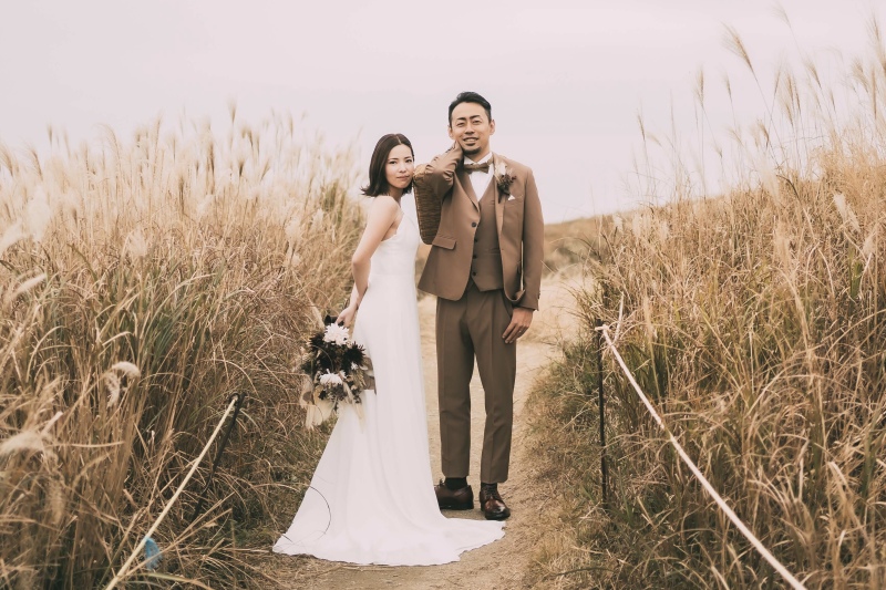 すすきに囲まれて