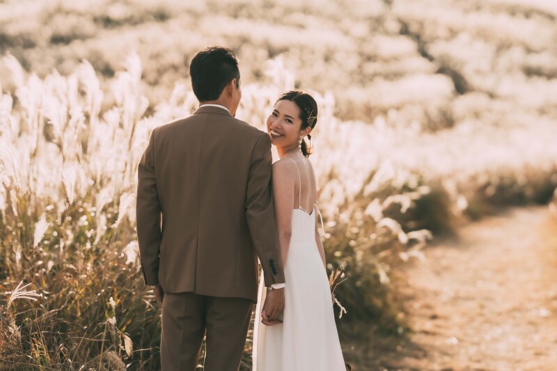 振り返りショット