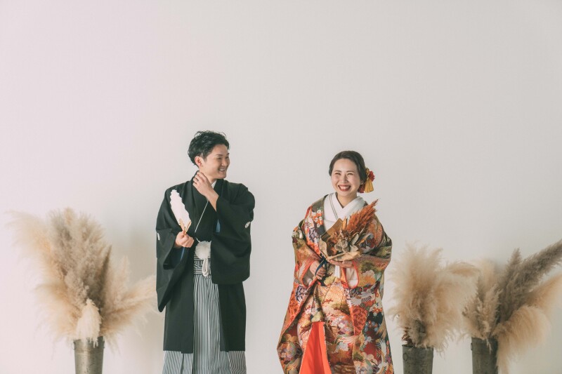 照れる新郎さまを思わずパシャリ