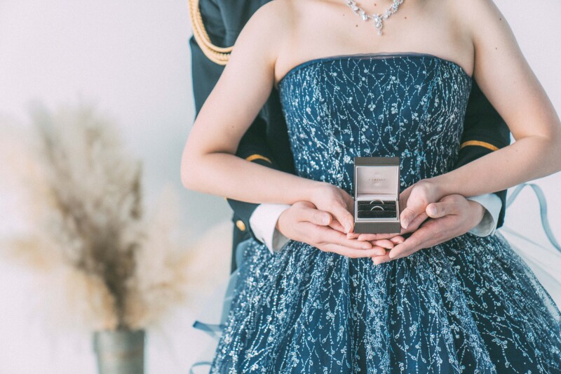 大切な結婚指輪と共に