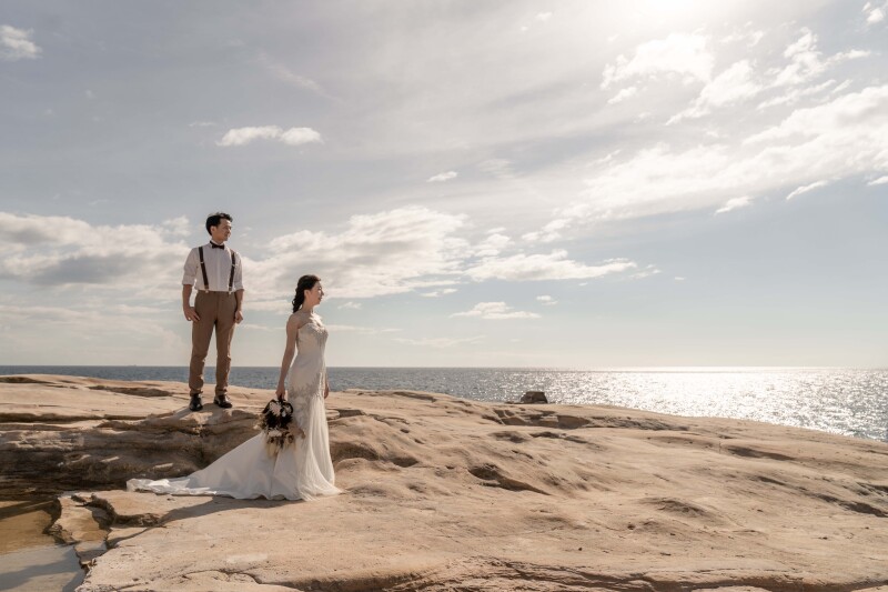 千畳敷でのロケーション撮影