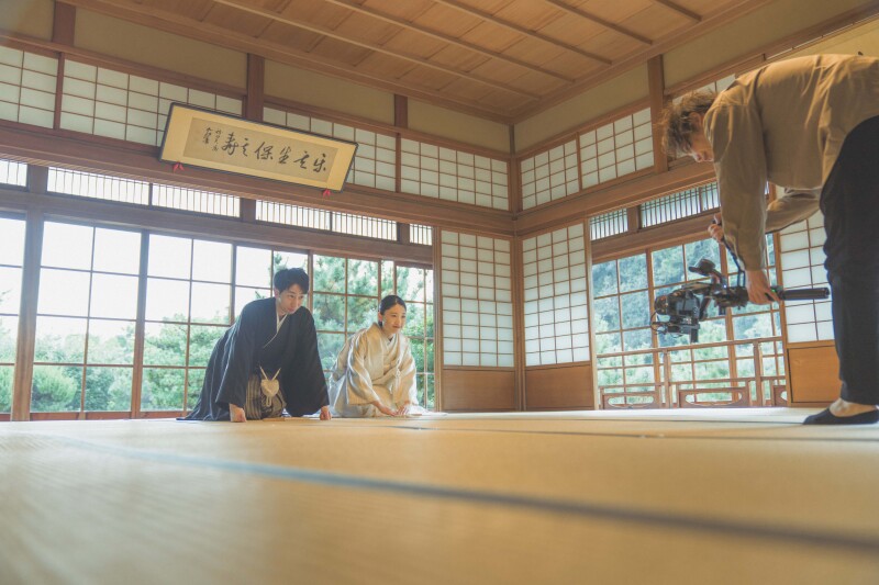 オープニングムービーの撮影も