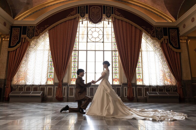 特別室でのプロポーズショット