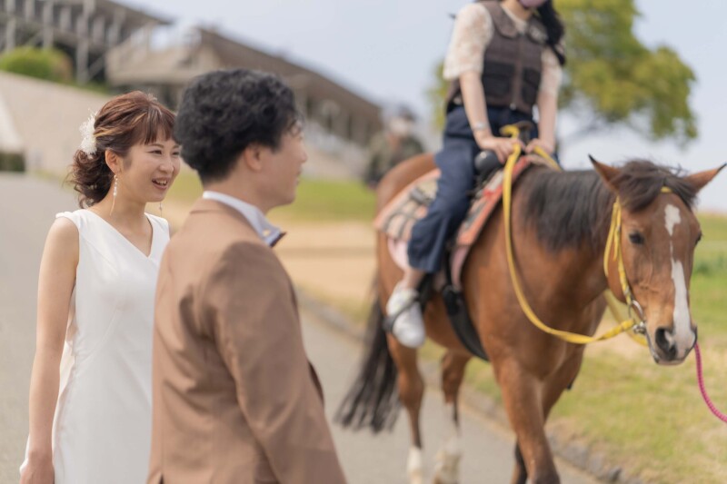 旅ならではのサプライズ!お馬さんと遭遇✷
