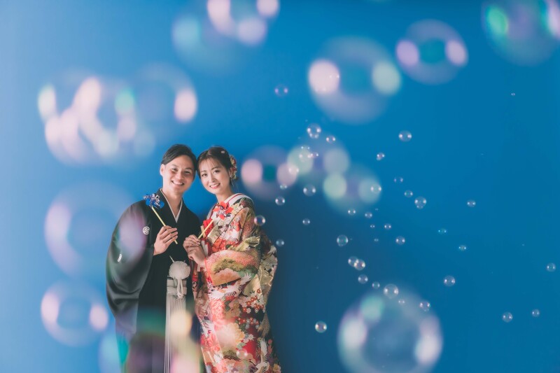 幻想的なシャボン玉