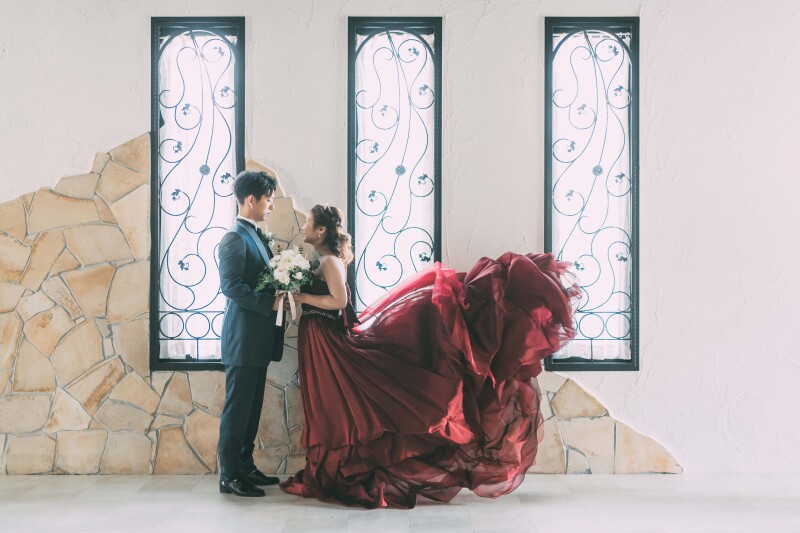 ドレスを靡かせて♪