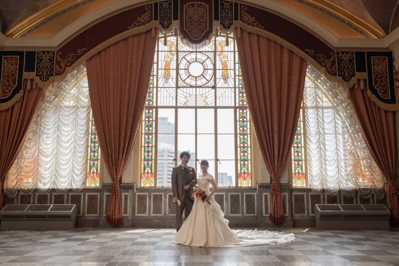 特別室でのクラシカルウェディングフォト