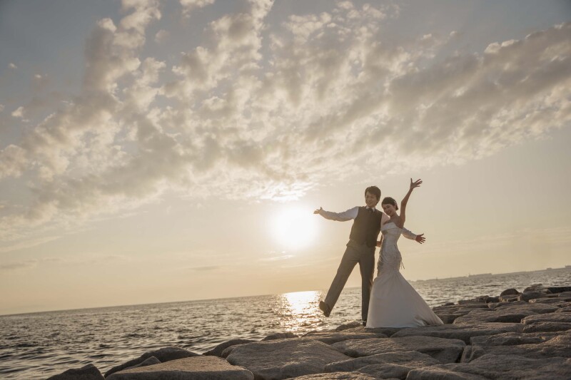 ラストは夕陽をバックに✷