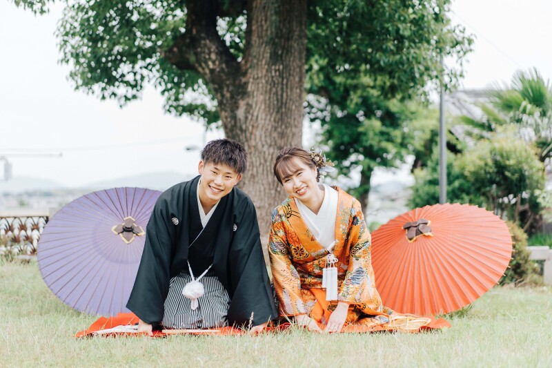 お座りショットも