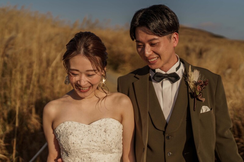 すすきに囲まれたロケーション