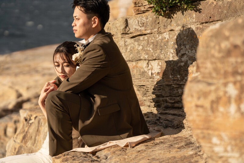 目線外しショット