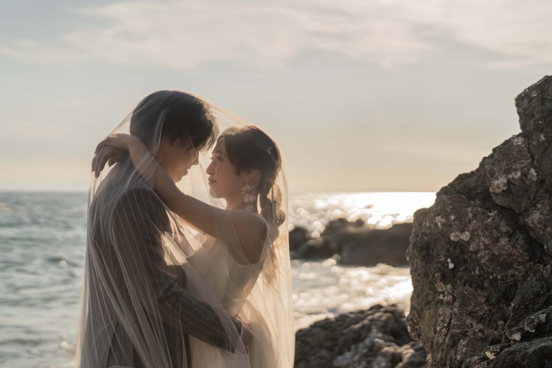 お次は海辺での撮影です