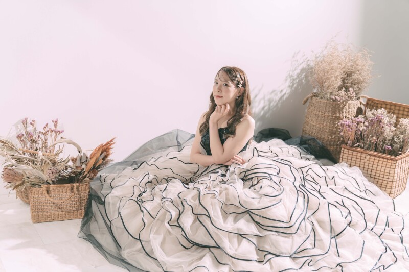 お座りショット♡