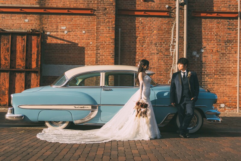 クラシックカーとパシャリˊ˗