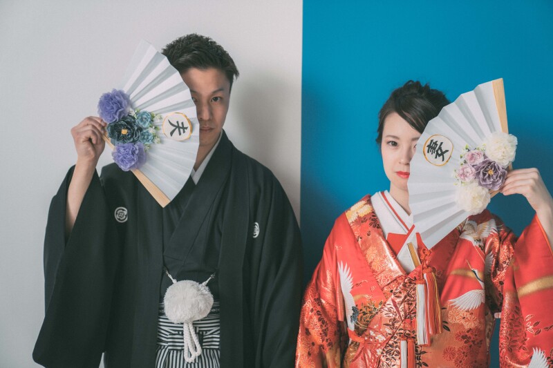 手作りの夫婦扇子✦