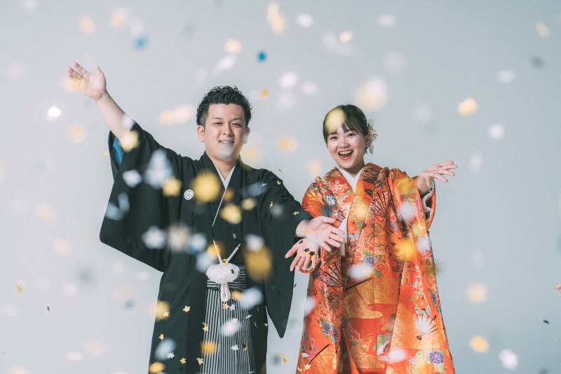 コンフェッティをつかって