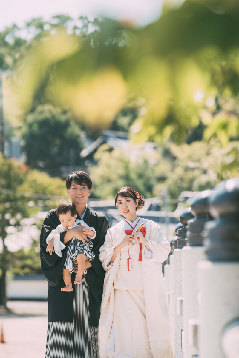 白無垢×黒紋付