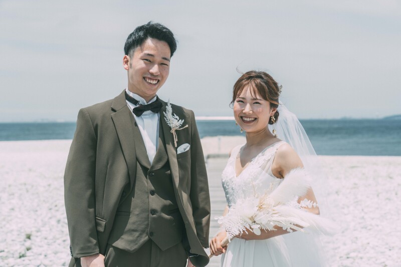 天候にも恵まれたビーチ撮影