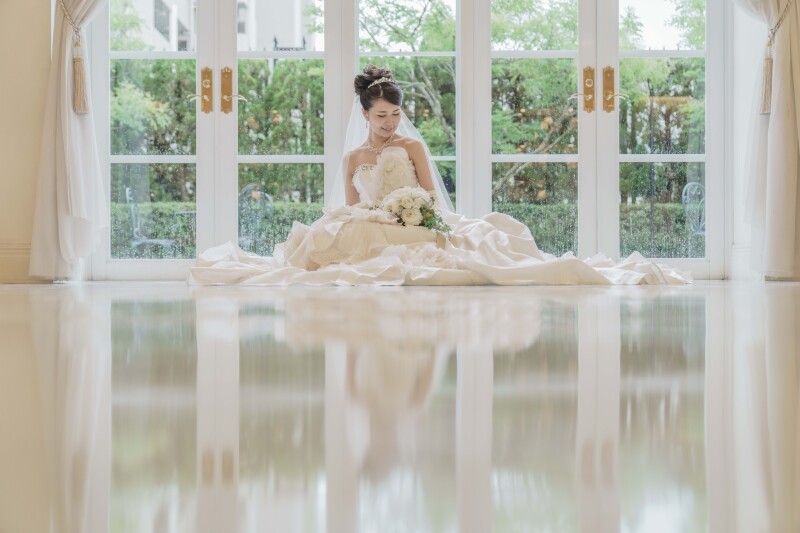 美しい新婦様のソロショット