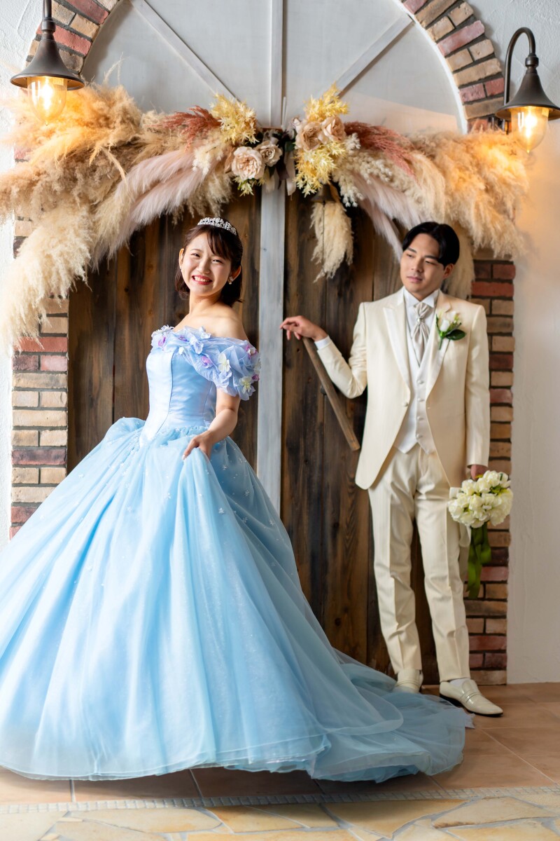 カラードレスにお色直し