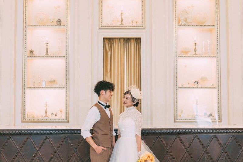 おふたりのスタイリングにぴったりの背景