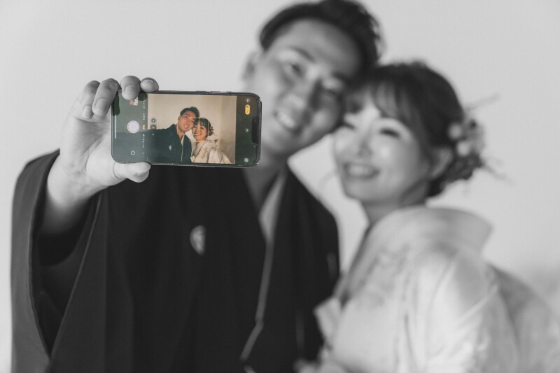 白無垢×スタジオ撮影