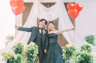 Studio photo with balloons