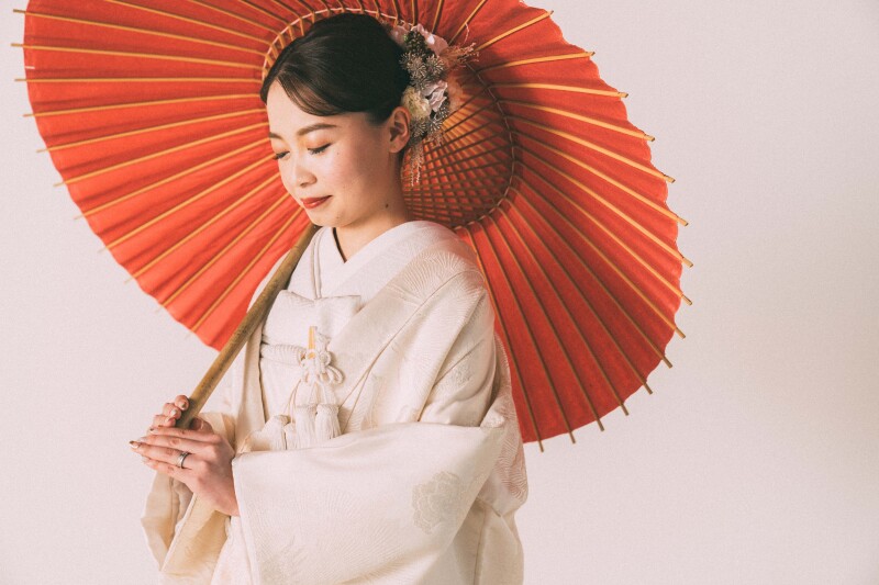 和服美人な花嫁様のソロショット✷