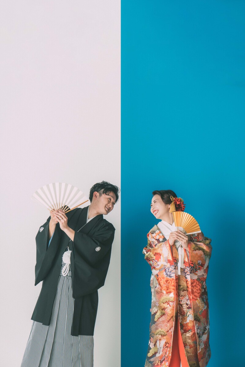 見つめ合うおふたり