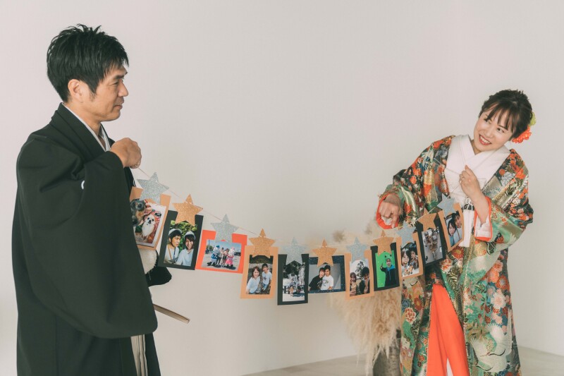 手作りのフォトガーランド