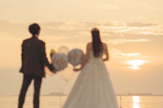 マーブルビーチで夕景フォト✷