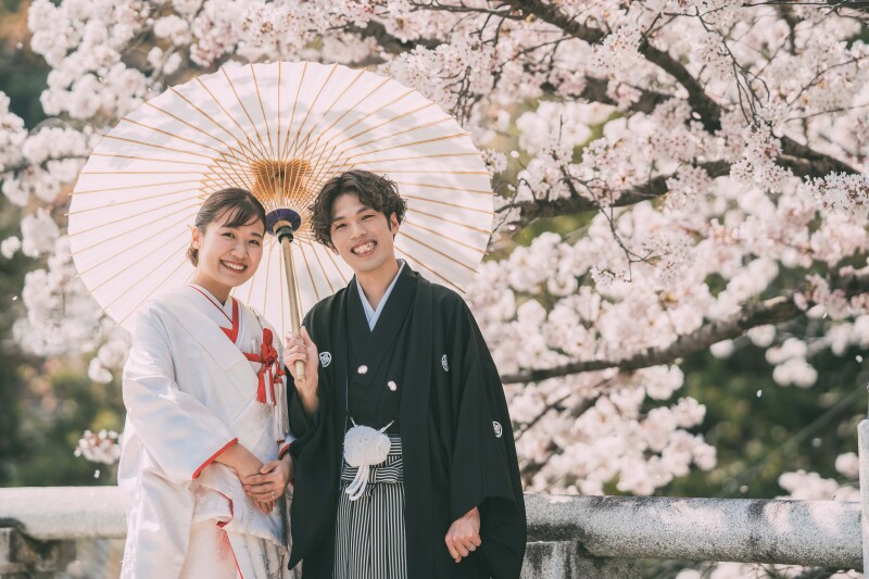 満開の桜の中でのロケーション撮影✿