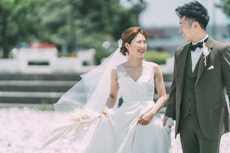 ウェディングドレスの美しさ