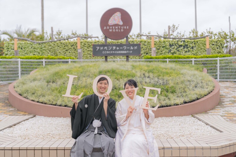 園内を移動しながら撮影です♪