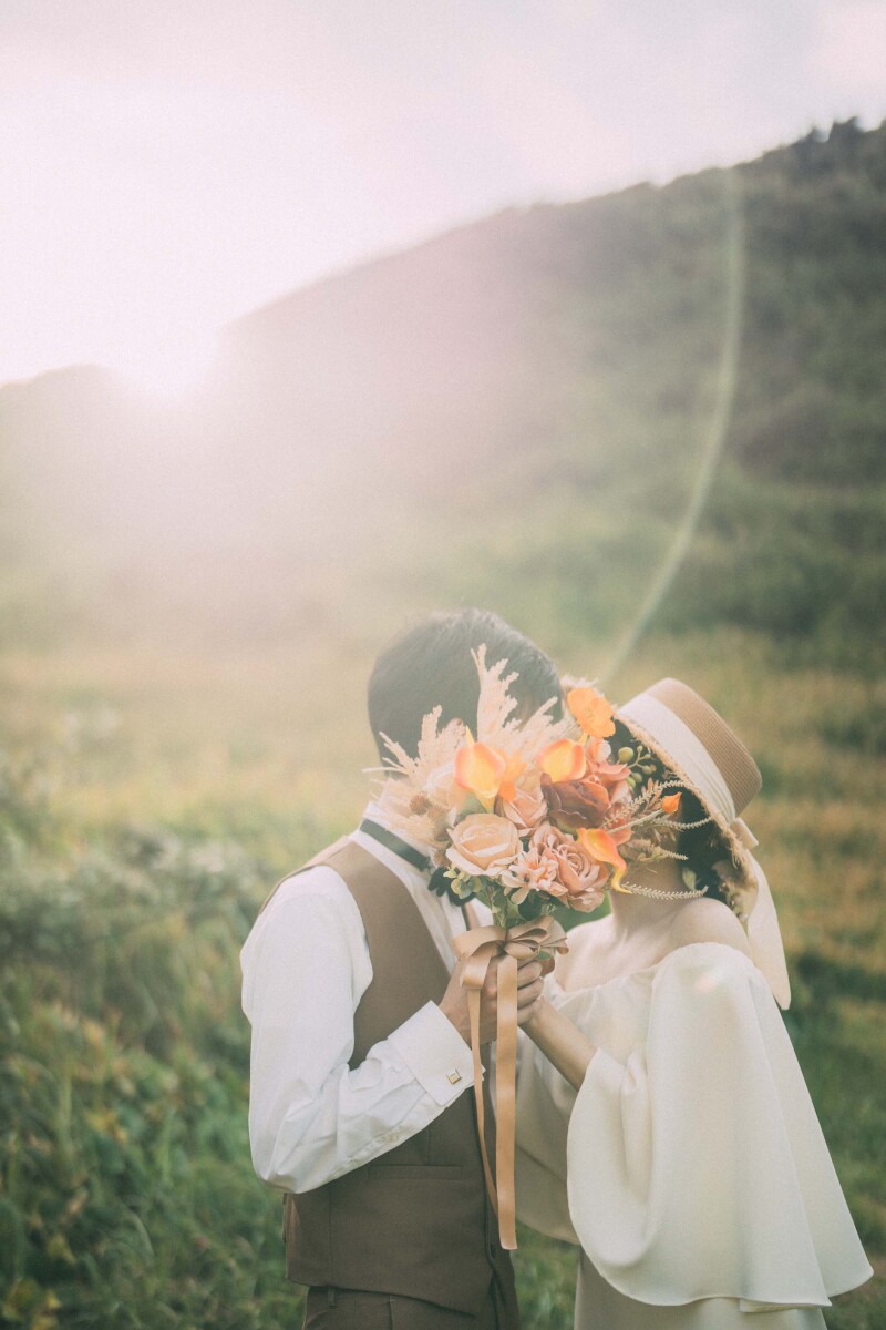 お顔隠しショット