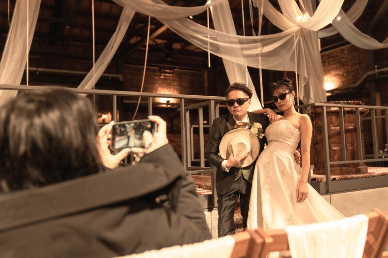 撮影中はスマホ撮影も♪