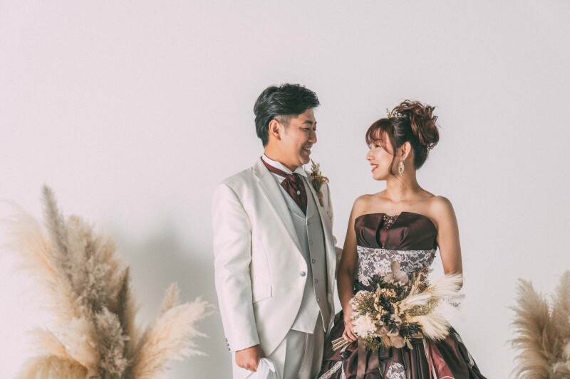 カラードレスにチェンジ