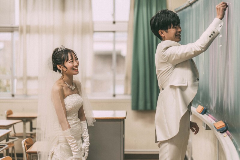 懐かしい教室で