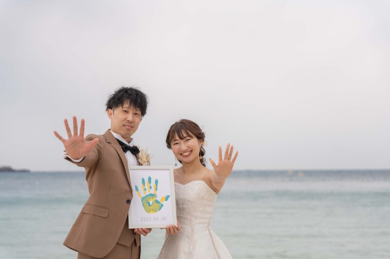 夫婦の証！手形アート