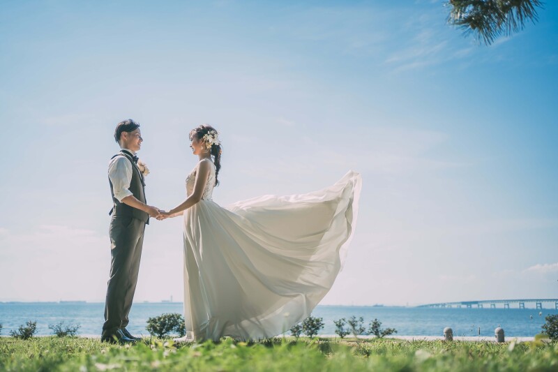 お色直し後はロケーション撮影☆