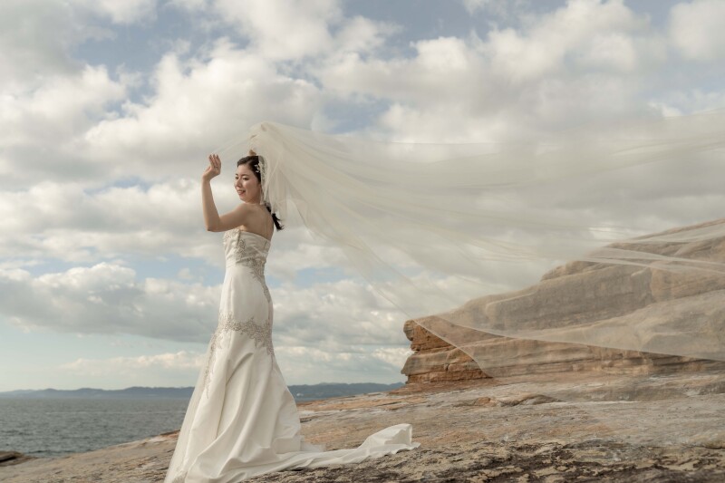 ベールを使って♪