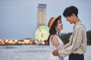 ロケ＆セレモニーフォトでリッチなフォトウェディング
