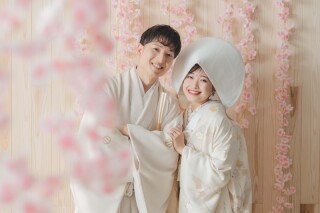 スタジオで桜フォト