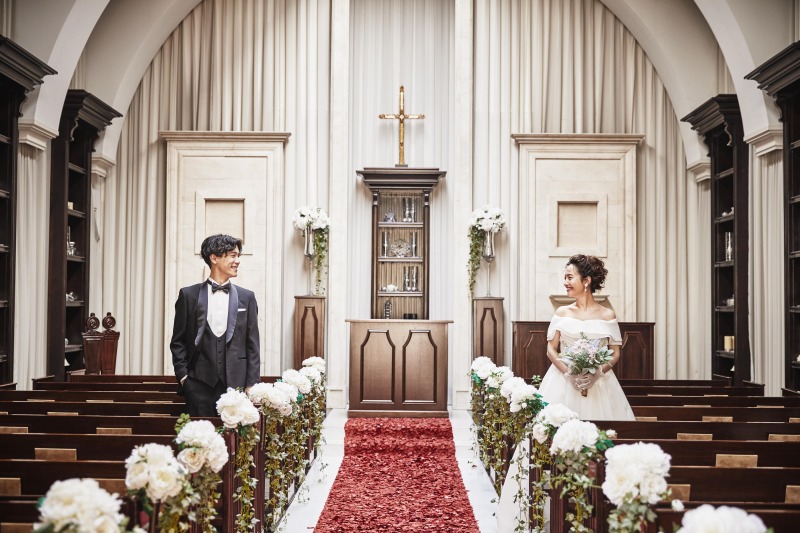 正統チャペルで誓いのショット